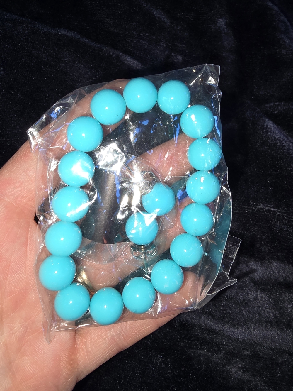 Turquoise Beaded Stretch Bracelet - Women Jewelry